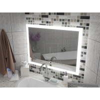 Зеркало с подсветкой для ванной комнаты Верона 100х80 см