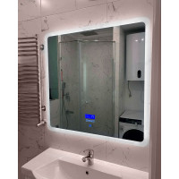 Зеркало для ванной с подогревом и подсветкой Катани