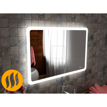 Зеркало для ванной с подогревом и подсветкой Катани